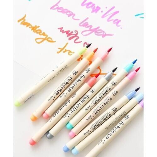 Brush pen Color Marker Pens Set for Drawing Lettering Calligraphy Paint Stationery School Art Supplies markers manga colores