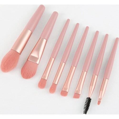 8pcs High-quality Makeup Brush Set Soft Dense Bristles Eye Shadow Brush Foundation Brush Powder Brush Blush Brush