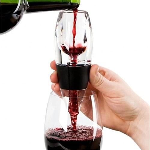 Portable Wine Decanter Red Wine Quick Decanter Inflatable Pourer Magic Filter For Family Bar Party Kitchen Accessories