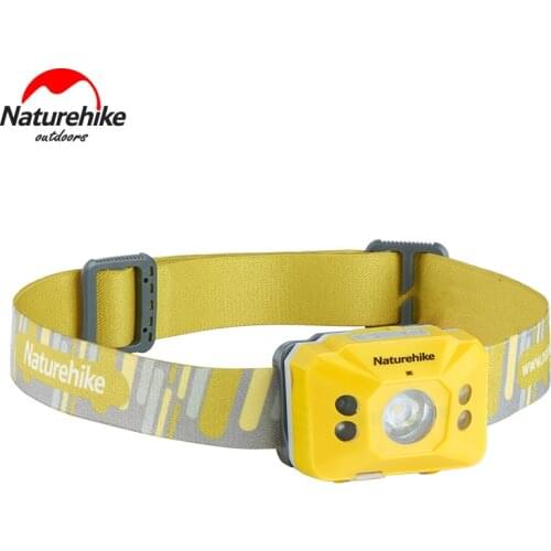 NatureHike LED Headlamp Flashlight USB Rechargeable Smart Motion Sensor Headlight IPX4 Waterproof for Camping Hiking Running