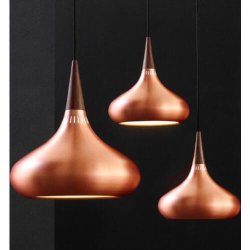 2020 NEW lamps pendant lights design Wood and aluminum lamp restaurant bar coffee dining room LED hanging light fixture