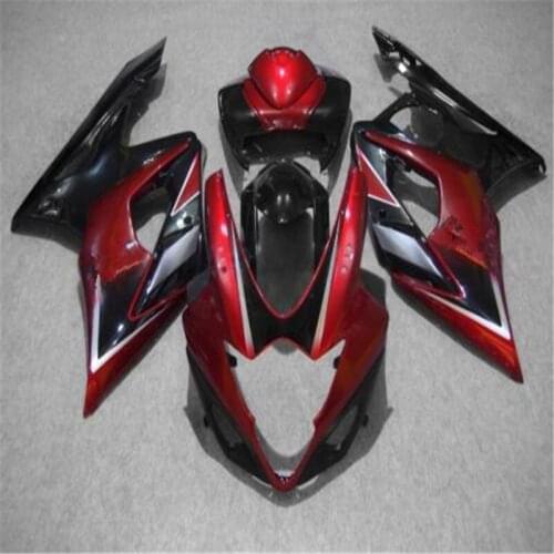 Injection fairings for GSXR1000 05 06 GSX-R1000 2005 2006 SUZUKI K5 fairing kits red black