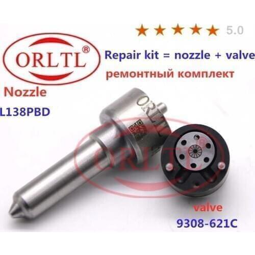 INJECTOR VALVE 9308-621C NOZZLE L138PBD REPAIR KITS ( 7135-649 ) FOR EJBR02601Z A6650170121 EJBR04601D SSANG YONG