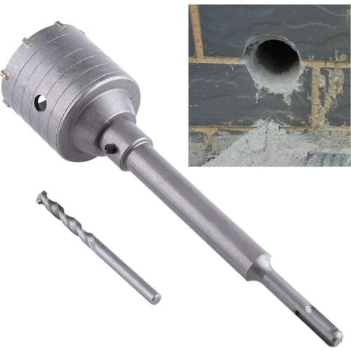SDS Plus Shank Concrete Cement Stone 65Mm Wall Hole Saw Drill Bit 200Mm Rod Mark
