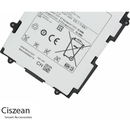 Ciszean 10x7000mAh SP3676B1A(1S2P) Replacement Battery For Samsung Galaxy Tablet Tab 2 Note 10.1 P5100 P5110 P7500 P7510 N8000
