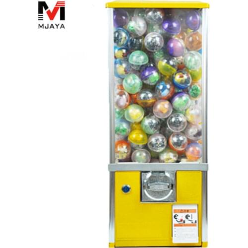 1Pcs Yellow Vending Machine Plastic 32-50MM Toy Capsules Surprise Ball Toy Mechanical Coin Operated Acceptor Collector Selector