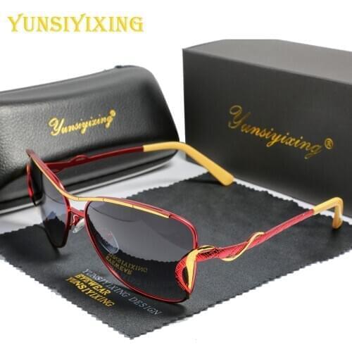 YSYX Womens Polarized Sunglasses Big Frame Mirror Fashion Sun Glasses Sun Protective Womens New Butterfly Female Glasses E-914