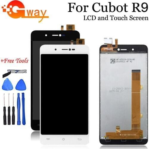 5.0" For Cubot R9 LCD Display+Touch Screen Digitizer Assembly For Cubot R9 Smartphone Accessories LCD Glass Panel With Tools