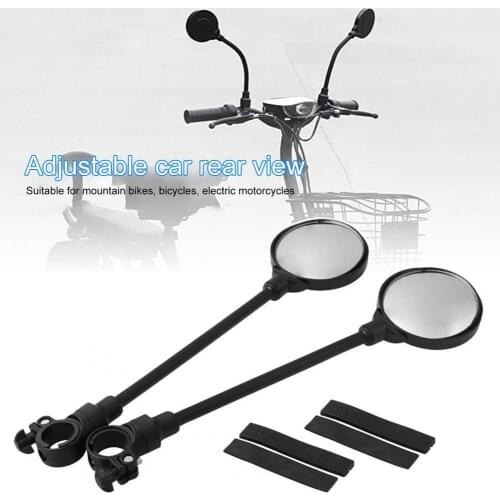 2Pcs Rear View Mirrors Easy Installation 360 Degree Rotation Multifunctional Adjustable Electric Motorbike Side Mirrors for Road