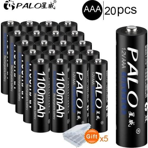 20Pcs AAA Rechargeable Battery 1.2v Ni-Mh AAA Battery Rechargeable Batteria 1100mAh Batteries AAA