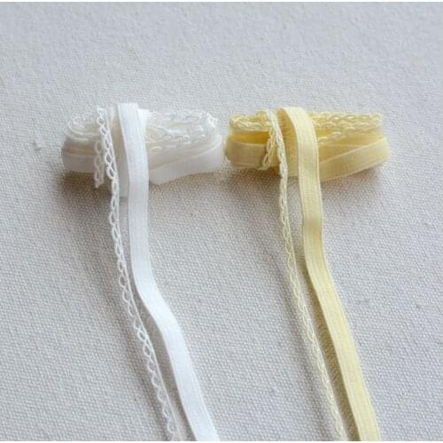 3 Meters/lot Width 1.2cm Elastic Lace Trim DIY Crafts Fabric for Dress Underwear Lingerie Decoration Stretchy Lace Ribbon