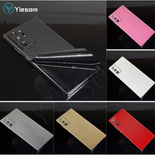 3D Carbon Fiber Wrap Skin Cover Film Phone Sticker For Samsung Galaxy Note 20 Ultra Note 10 S21 S21Ultra S20 S20FE S10 Plus S10