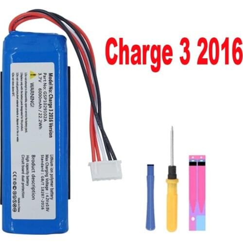 Battery for JBL Charge 3 / for JBL Charge 3 2016 Batteries .check the place of 2 red wires batteries Batterie