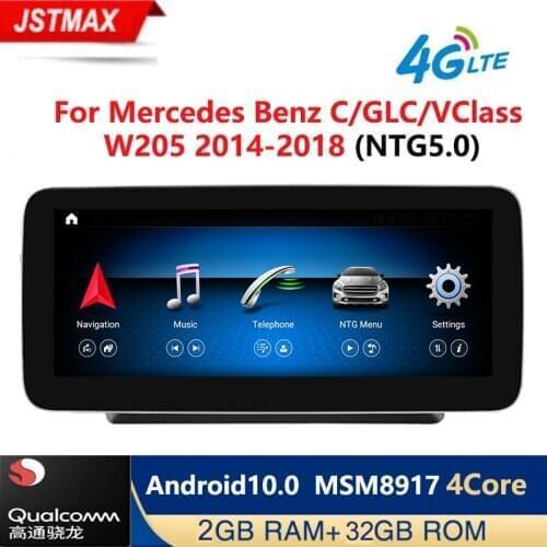 Android 10.0 4core 2G+32G Car radio multimedia Player GPS Navi for Mercedes Benz 2016 2017 2018 C/GLC/V Class W639 NTG 5.0 4GLTE