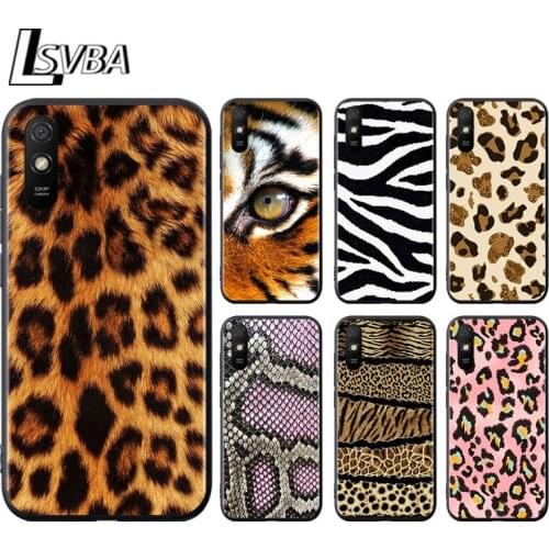 Hot Tiger Leopard for Xiaomi Redmi 10X Pro 9C 9A 9T 9 GO K40 K30 Ultra K20 8 7 S2 6 5 4X Pro Soft Black Phone Case