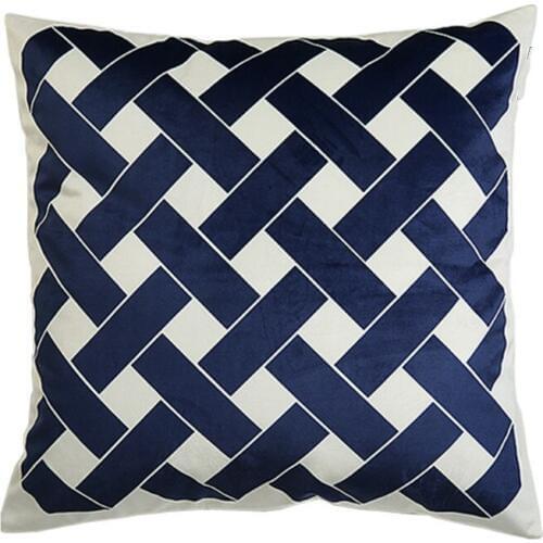 DDUNXDECO Cushion Cover Decorative Pillow Case Soft Modern Artistic Simple Geometric Velvet Coussin Home Office Sofa Decoration