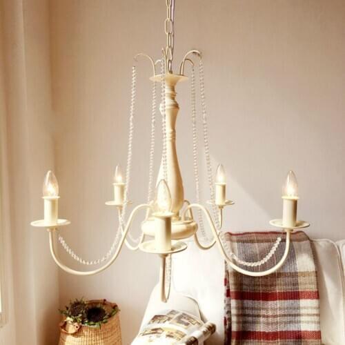 Decor Dining Room Vintage Chandelier E14 LED pendant fixture hallway porch Crystal Lighting Living Room Lamps Nordic lighting