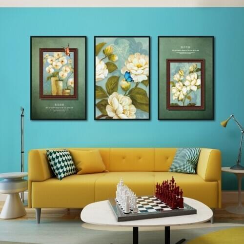 Nordic Flower Metro Canvas Painting Exquisite Flower Mural Use Decoration Living Room Wall Art Posters And Prints Frameless
