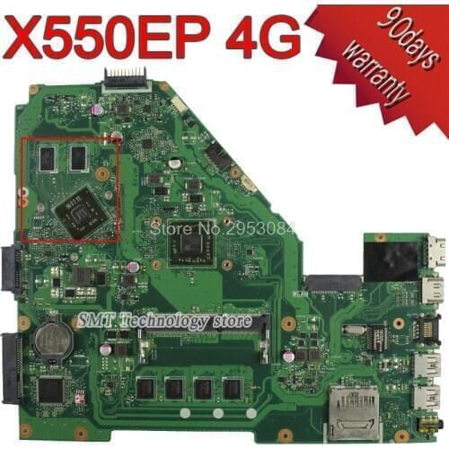 For Asus F552E F552EP X552E X552EP REV2.0 Motherboard HD8670M 4G Memory 60NB03Q0-MB9120 Motherboard