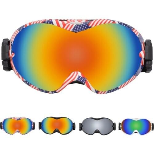 Men Double Lens Ski Goggles Eyewear Motorcycle Windproof Snowboard Cycling Glasses Ski Glasses Large Snowboard Accessories