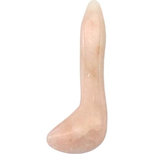 Musical Note Shape Pink Rose Quartz Guasha Massage Tool Slimming Face to Relax Your Body