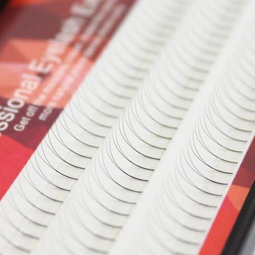 FUNMIX 2D V Shape Cilia 2 Roots 0.07 C Curl False Eyelashes Extension Human Hair Natural Soft 120 pcs / tray