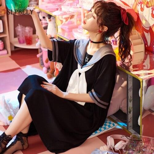 SLPBELY Nightdress Sleepwear For Women Sweet Doll Collar Nightgowns Summer Lovely Nighty Sleepshirt Pyjamas Womens Home Clothes