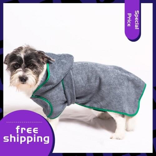 2021 New Pet Bath Towel High Absorbent Dog Bathrobe Microfiber Bath Towel Quick Drying Cat and Dog Bath Towel