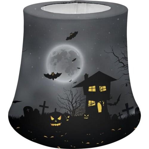 New Halloween night lampshade bat witch printed bedside table lamp dust cover