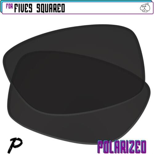 EZReplace Polarized Replacement Lenses for - Oakley Fives Squared Sunglasses - Black P