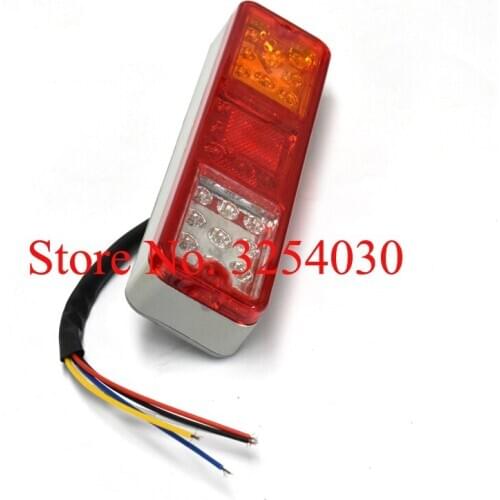 Supply Domestic LED Yellow/Red/White 5 Wires 12-24V Rectangle Tail Light Taillight HX-022 220*54*58mm for Hyundai Forklifts