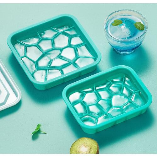 Silicone ice tray ice box homemade food supplement box refrigerator frozen ice cube bar kitchen mold tool new 2021
