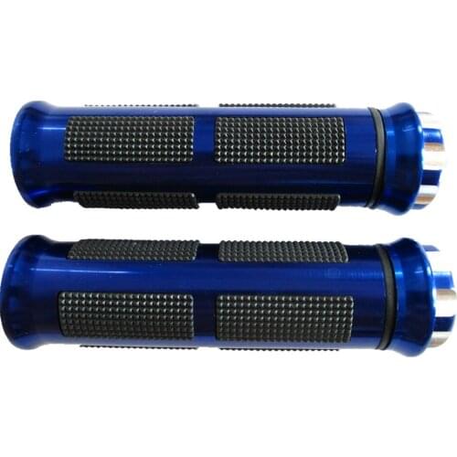Blue Universal 7/8" 22mm Motorcycle Dirt Bike Handle Bar GEL Rubber Hand Grips For GSXR GSX-R 1000 600 750 GSF