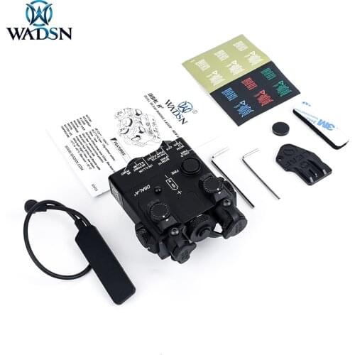 WADSN Tactical DBAL-A2 Metal Green Blue IR Laser Flashlight Hunting Rifle PEQ Airsoft Laser Sight DBAL Scout Light for 20mm Rail