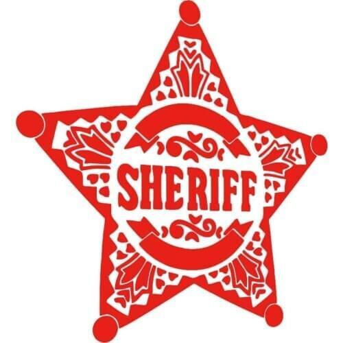 Sheriff Logo Vinyl Sticker Decal Car Auto Laptop Glass Bumper Door