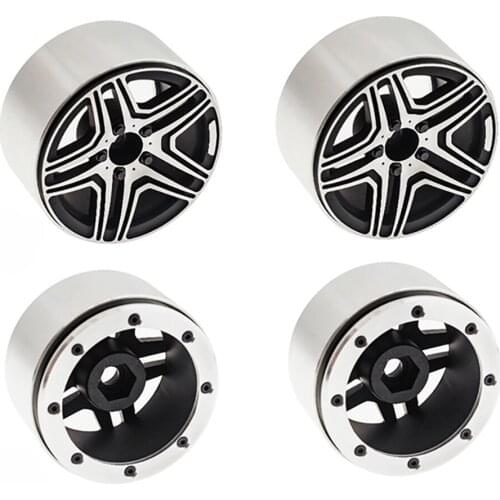 High-quality 4pcs/lot 2.2 Inch Metal Wheel Rim Hub Simulation RC Crawler Car Hub for for Axial SCX10 RR10 Traxxas TRX4 G63 G500