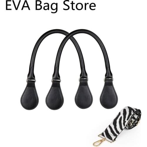1Pair/2Pcs 45 cm black Handle For O bag Handbags
