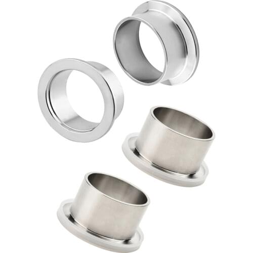 Othmro 2PCS KF40 Tube OD 44mm ID 40mm Vacuum Tubing Flange Ferrule Chuck Diameter 55mm Welded Joint Length 20~50mm For Ferrules