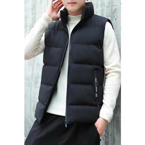 2020 Autumn And Winter New Mens Vest Sleeveless Vest Hooded Thick Warm Down Padded Jacket Vest Vest jacket Men3676