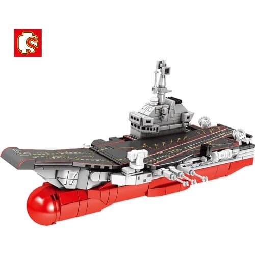 SEMBO 417PCS Military Aircraft Warship Model Building Block City Navy Soldier Weapon Figures Bricks Construction Toys Children