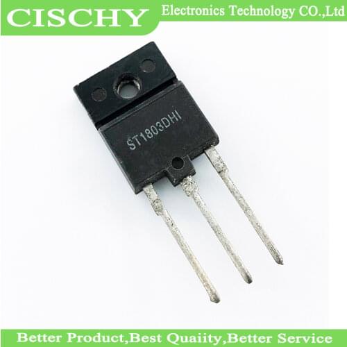 5pcs/lot ST1803DHI ST1803DH1 1803DH1 1803DHI ST1803 TO-3PF In Stock