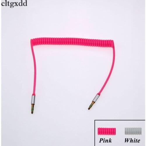 Cltgxdd 3.5 Jack AUX Audio Cable 3.5MM Male to Male Cable For Phone Car Speaker MP4 Headphone 1.5M Jack 3.5 Spring Audio Cables