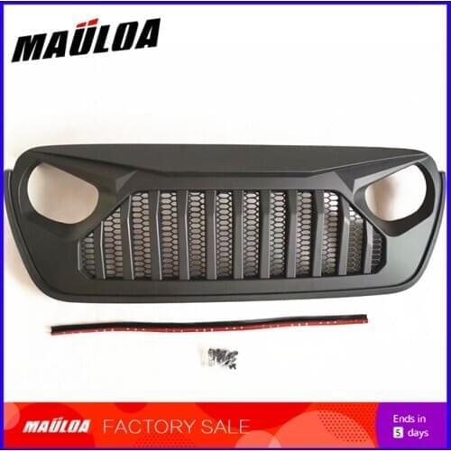 Car accessories grille ABS grille wrangler mask trim covers for wrangler JL 2018-2019 Grill Guard Racing Grills Car Decoration