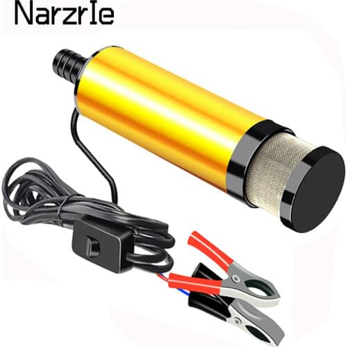 51mm 38mm Electric Oil Change Pump for Pumping Diesel Oil Water Car Pump 12V 24V Aluminum Alloy Shell 12L/min Fuel Transfer Pump