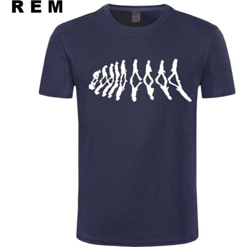 REM summer brand evolution t-shirt cotton tops tees men short sleeve boy casual homme tshirt t shirt plus fashion