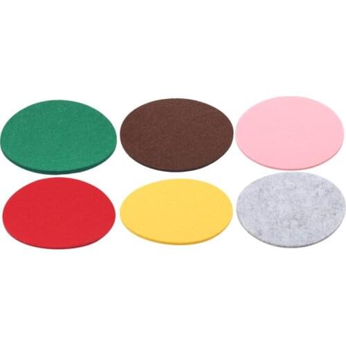 Round Felt Cup Mat Coasters Absorbent Fashion Coaster Cafe Decoration Coaster Placemat Solid Color Cup Mat Home Decoration