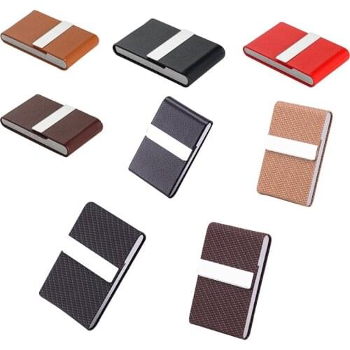 Fashion PU Clamshell Cigarette Case Pressure-proof and Waterproof Leisure Business Card Case 2 in 1