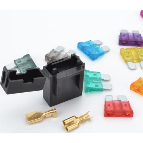 3A 5A 7.5A 10A 15A 20A 25A 30A 35A 40A Waterproof ATO Fuse/Blade Fuse Holder Set Kit For Car, ship, RV,Motorcycle,Truck