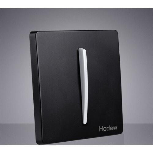 10pcs High Quality 86 Retro Black Wall Lamp Push Button Switch 1-4 Gang Single Dual Control 2 Way Light Switch 10A 220V