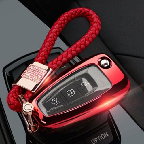 New Soft TPU Car Key Case Cover For Ford Ranger C-Max S-Max Focus Galaxy Mondeo Transit Tourneo Custom Auto Key Holder Keychain